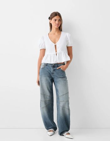 Jeans balloon low waist cortes