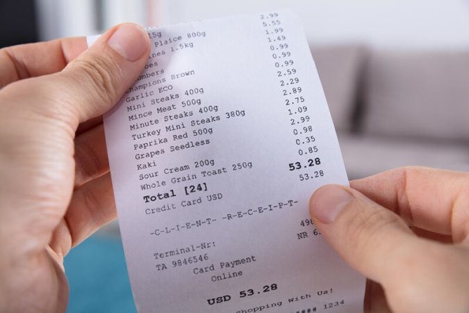 Hay que insistir en que debemos revisar el ticket después de la consumición