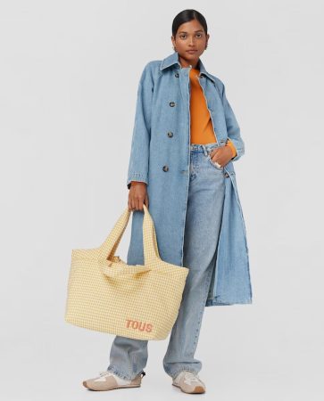 Tous Bolso de hombro Carol Vichy grande multiposición en amarillo