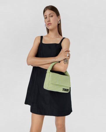 Tous Bolso de mano pequeño Carol Vichy en verde con solapa
