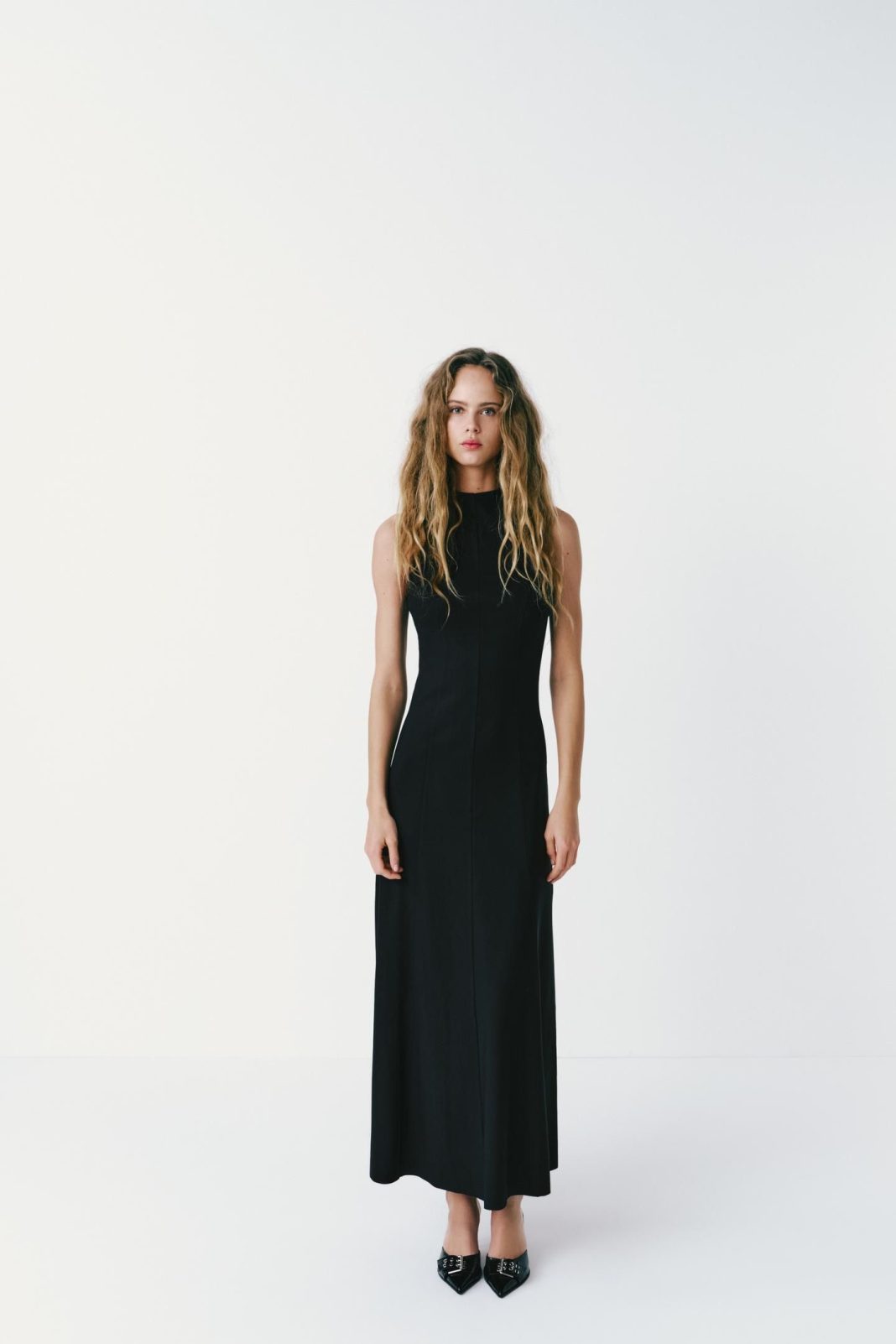 Vestido largo falda vuelo