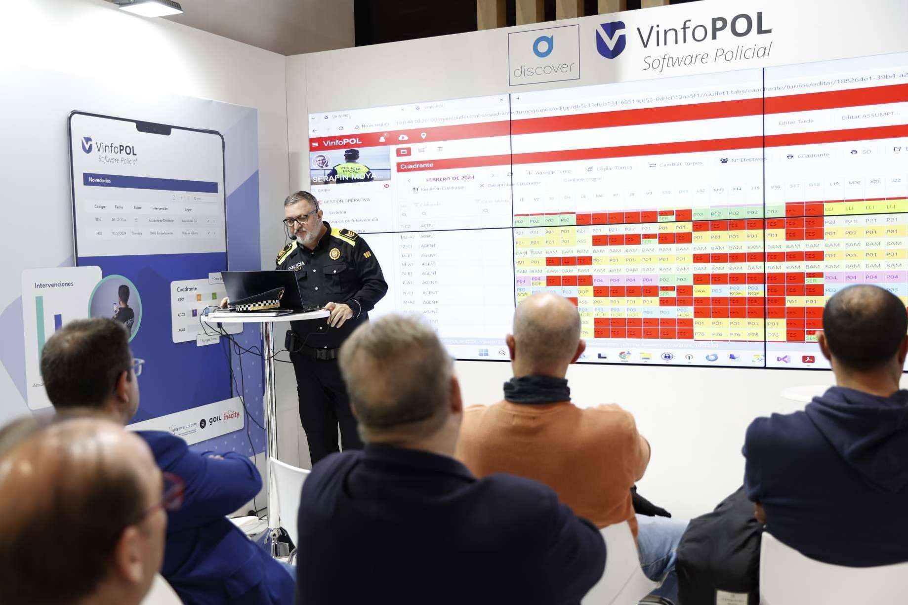 VinfoPOL y Discover, los software policiales que rompen récords de asistencia en SICUR 2024