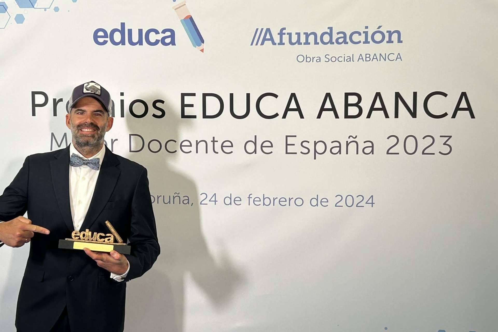 Daniel Navarro Ardoy, CEO y Director Pedagógico de la academia Opospills, es galardonado