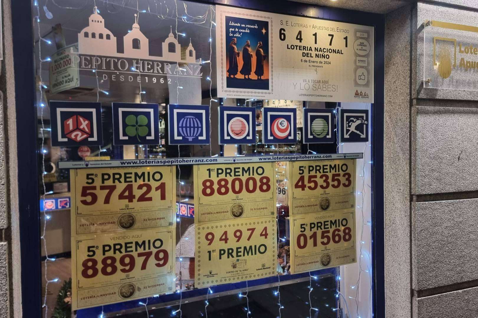 Loterías Pepito Herranz, una administración con un historial de éxito en los ‘Gordos’ del Niño y de Navidad