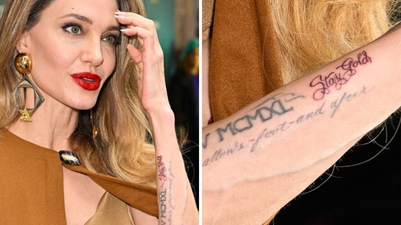 El nuevo tatuaje que se hizo Angelina Jolie y dejó al descubierto