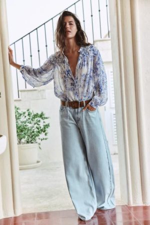 BLUSA ESTAMPADO FLORAL VOLANTES