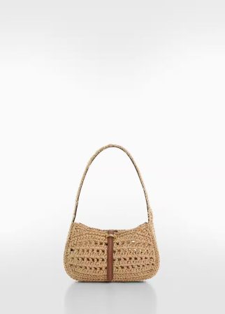 Mango presenta su colección de bolsos imprescindibles para tus looks estivales 4 Merca2.es Bolso hombro fibra natural