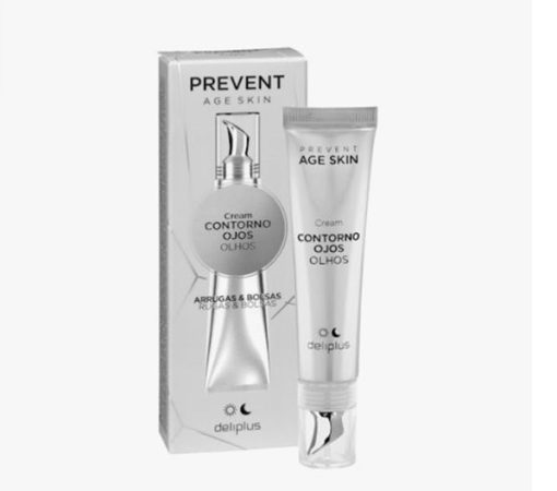 Contorno de ojos arrugas y bolsas Deliplus Prevent Age Skin todo tipo de piel