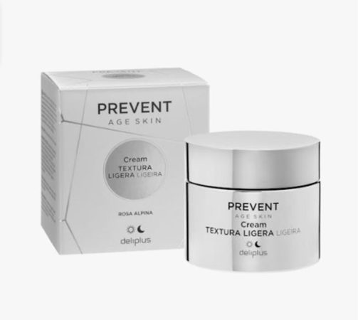 Crema facial Textura Ligera Prevent Age Skin Deliplus piel normal, mixta y grasa