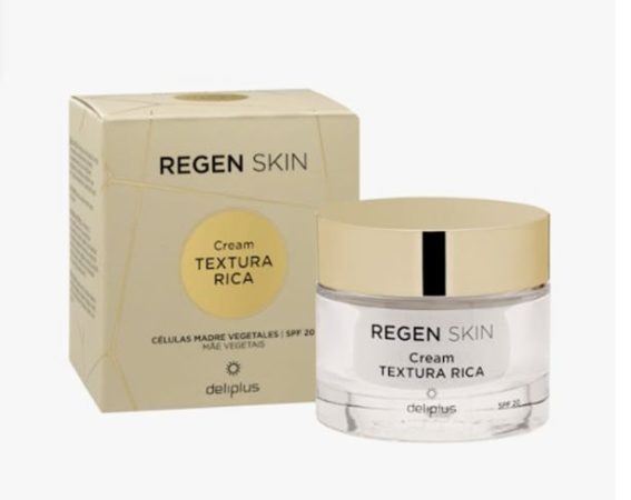 Crema facial día Textura Rica Regen Skin Deliplus SPF 20 piel normal, seca y muy seca