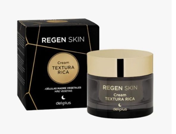 Crema facial noche Textura Rica Regen Skin Deliplus piel normal, seca y muy seca