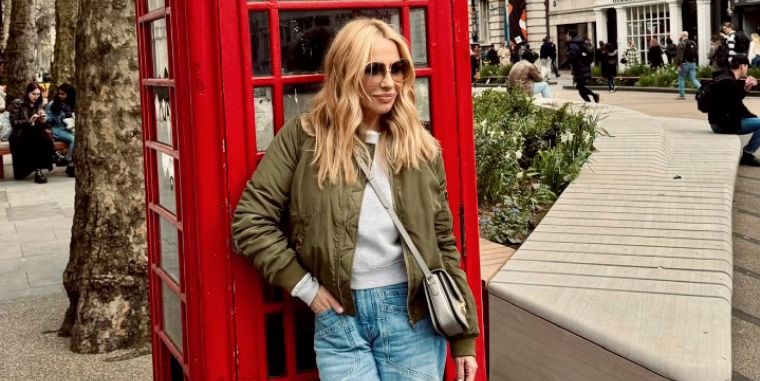 Encuentra en Stradivarius y Pull&Bear la bomber verde de Marta Sánchez