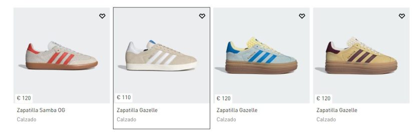 Productos de la gama de Gazelle y Samba.