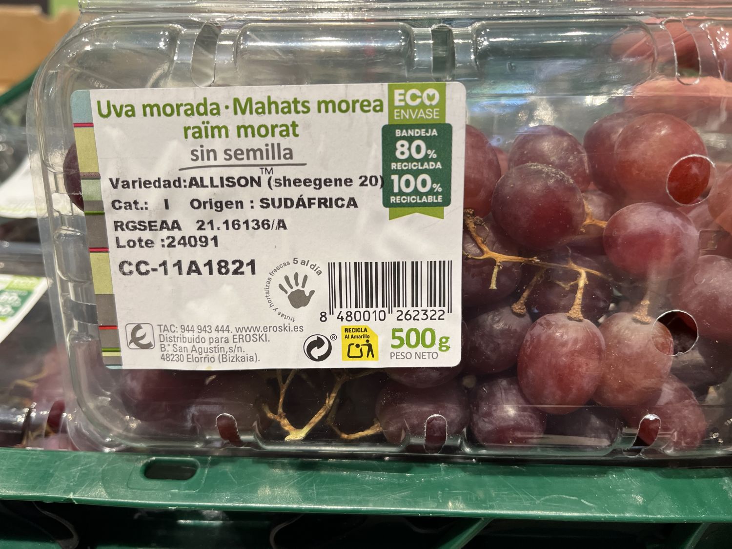 Eroski ‘engaña’ a sus clientes con los productos ‘frescos’ procedentes de Marruecos, Argentina y Sudáfrica