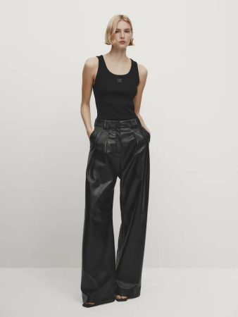 PANTALÓN ANCHO PIEL -STUDIO