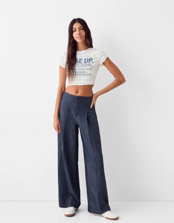 Pantalón wide leg cinturilla