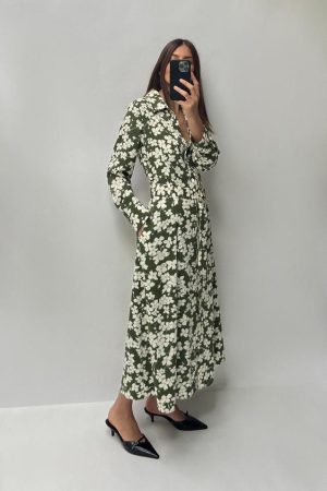 VESTIDO CAMISERO ESTAMPADO FLORAL