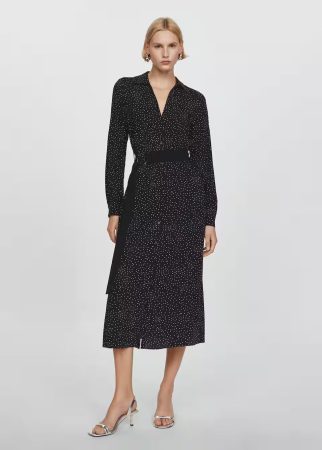 Vestido camisero lunares