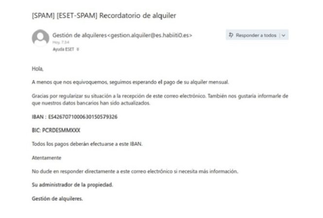 Booking, escusa de las ciberestafa por mail que piden que paguemos el alquiler