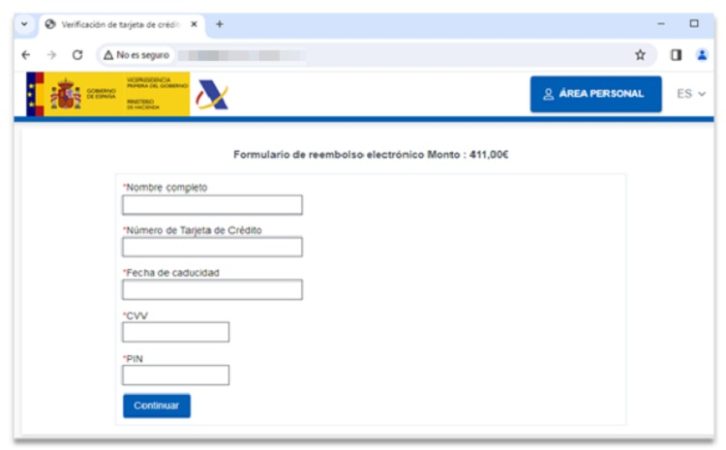 estafa sms hacienda datos Merca2.es