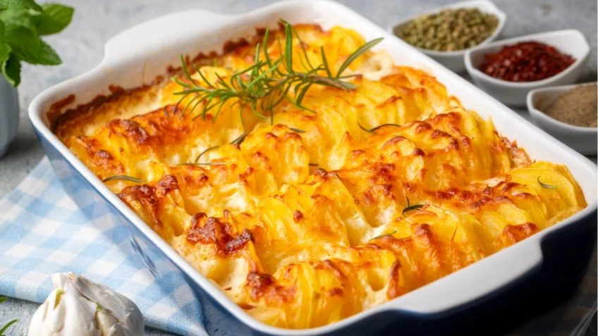La receta de patatas con nata al horno que quita el sentido
