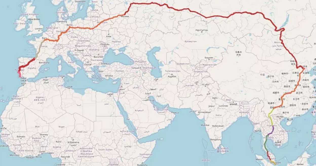 El viaje en tren más largo del mundo ¡Que cruza 13 países!
