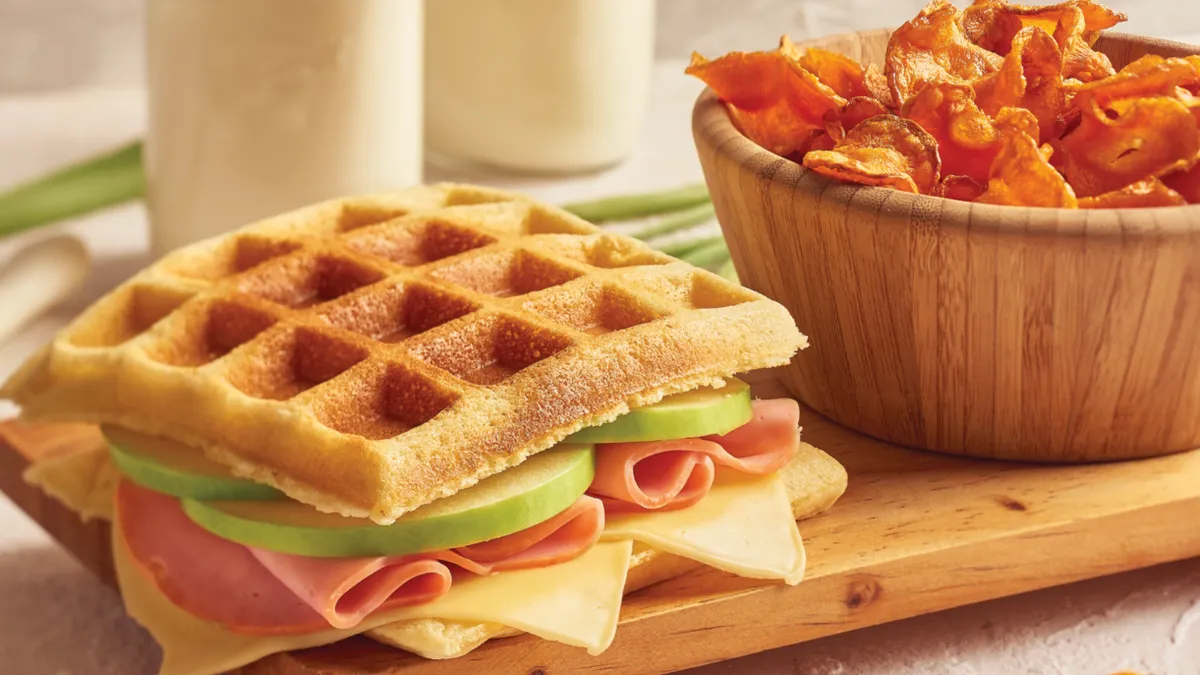 Waffles caseros a toda hora y panza contenta