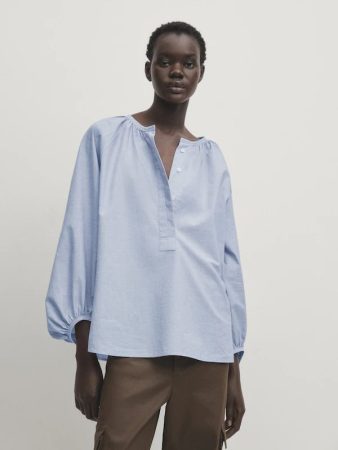 BLUSA EFECTO ARRUGADO
