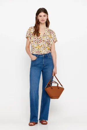 Blusa manga caída