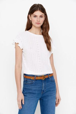 Cortefiel refresca tu armario para el verano con una irresistible selección de camisetas 57 Merca2.es Camiseta de punto calado