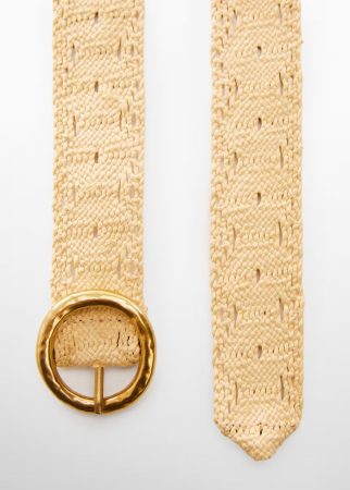 Cinturón hebilla crochet