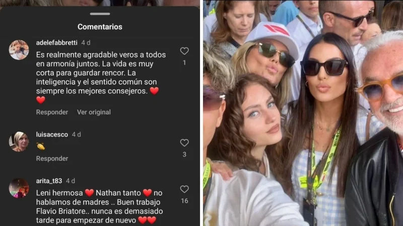 La foto "familiar" de Flavio Briatore que revolucionó las redes