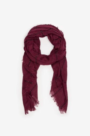 Fular cuadros lurex