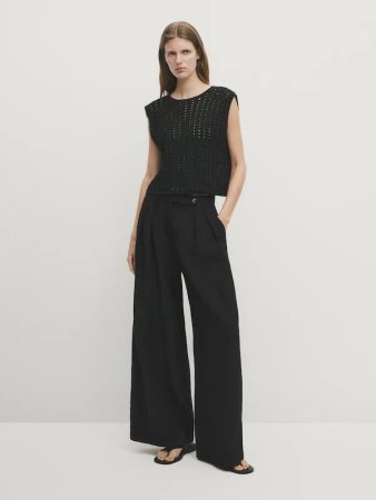 TOP CORTO NEGRO CROCHET