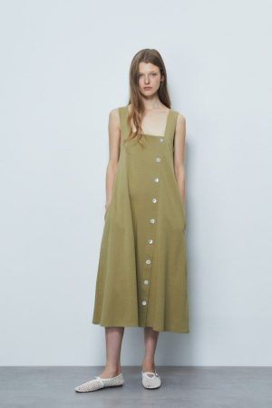 VESTIDO BOTONES EVASÉ