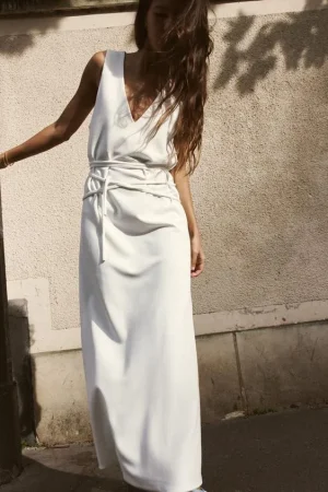 VESTIDO LARGO CREPE