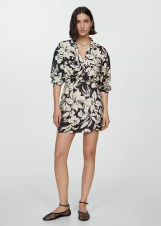 Vestido camisero flores