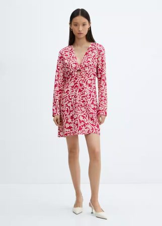 Vestido floral detalle aro