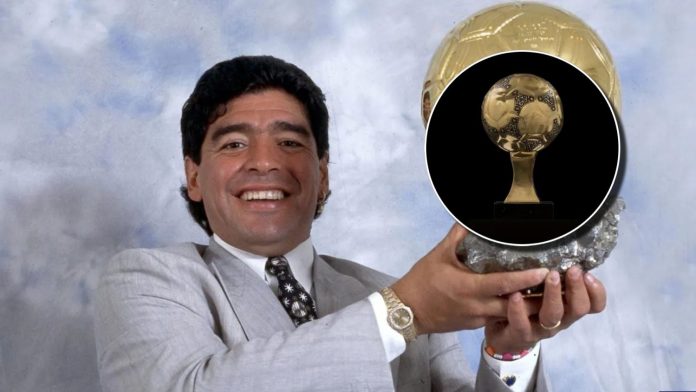 El Balón de Oro de Maradona apareció tras 35 años y será subastado por una verdadera fortuna