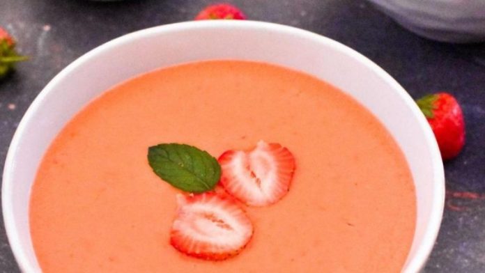 Gazpacho de fresas