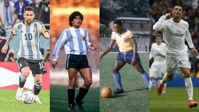 La inteligencia artificial confirma quién fue mejor: Messi, Maradona, Pelé o Cristiano