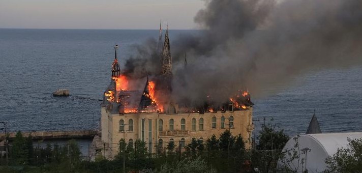 Rusia atacó el “castillo de Harry Potter” y dejó varios heridos