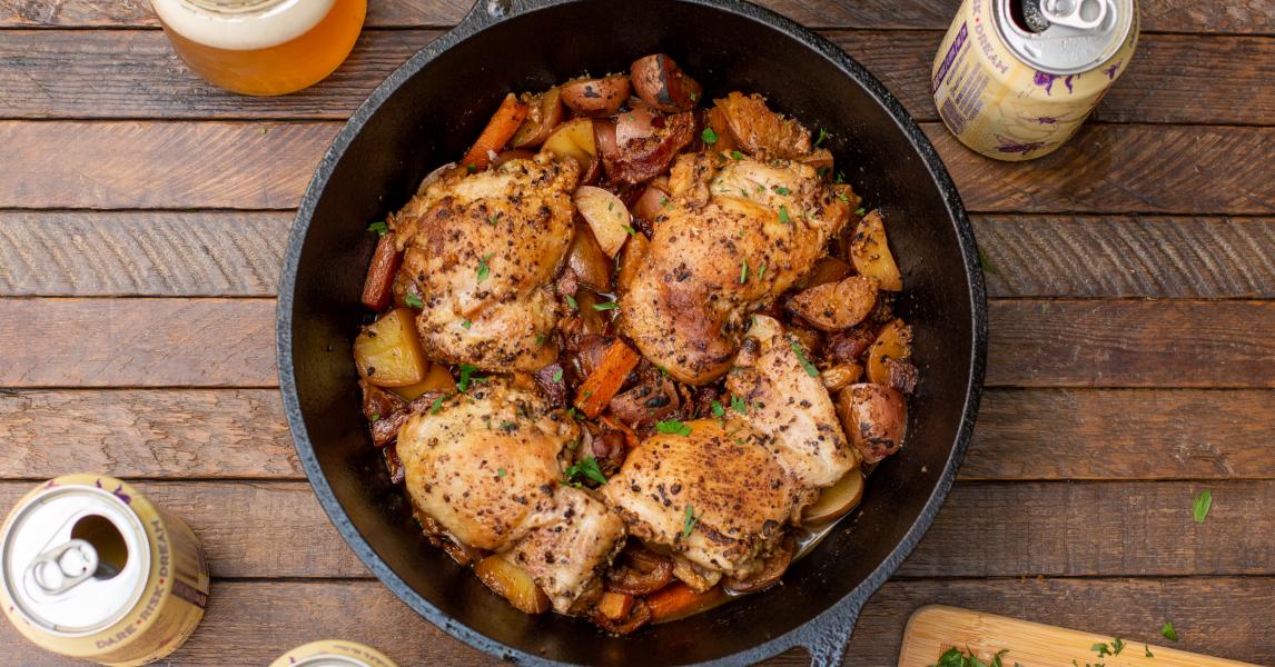 El secreto de las abuelas para hacer un pollo a la cerveza que quita el sentido