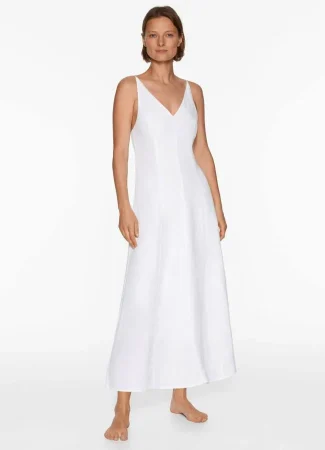 vestido lino 4 blanco k9oH 650x900@MujerHoy Merca2.es