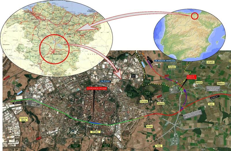 Visto bueno a la evaluación informativa sobre la conexión del ferrocarril en Vitoria-Gasteiz
