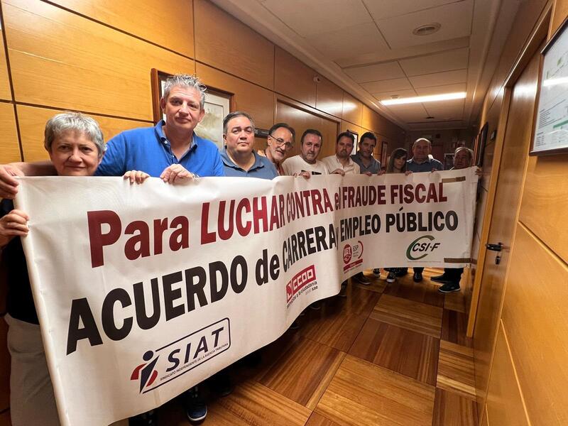 Los sindicatos organizan protestas el miércoles frente a oficinas de la AEAT en demanda de mejoras laborales
