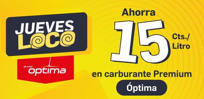 ¡Ahorro en Cepsa Gow! 15 céntimos de descuento por litro este ‘Jueves Loco’ con Óptima