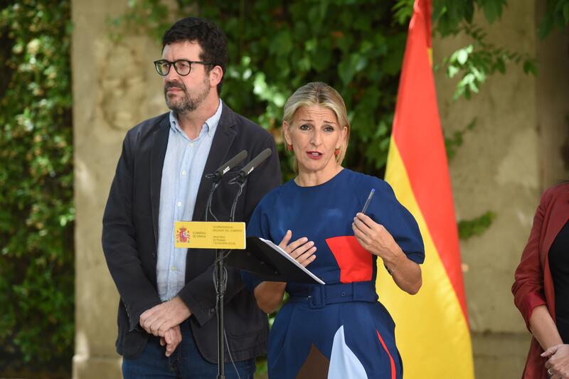 La acusación de Díaz a Garamendi sobre su posición respecto a la reducción de jornada
