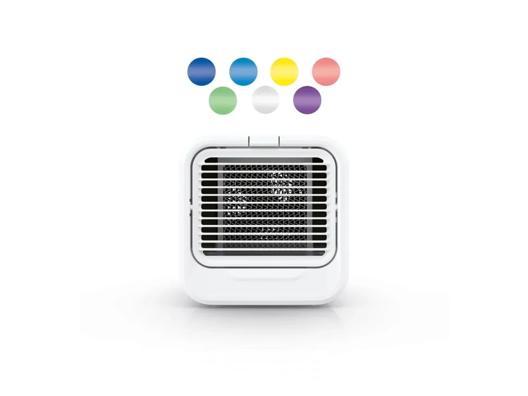 Ambiente personalizable: Luz LED ambiental con 7 colores y modos de intensidad ajustables