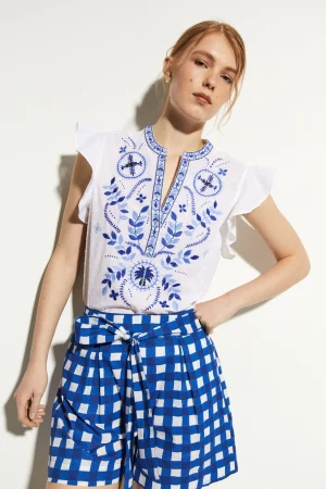 BLUSA PECHERA BORDADA